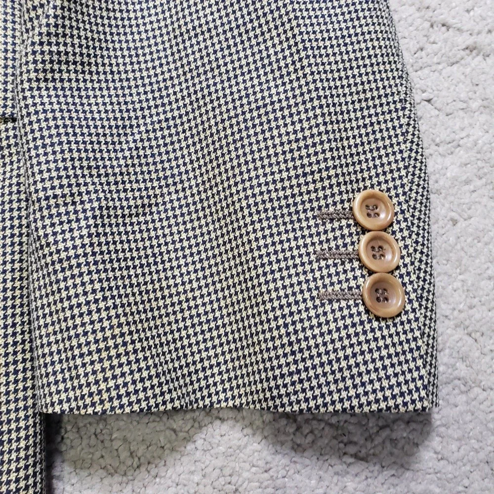 Canali Silk Wool Blazer 44R Tan Italy Suit Jacket